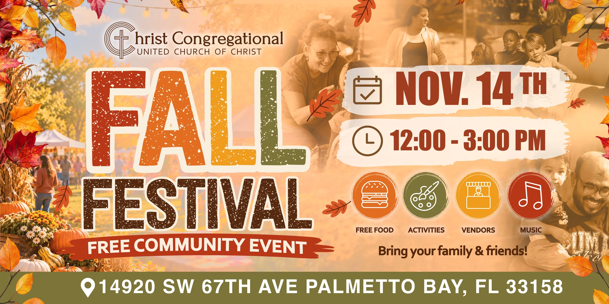 Fall Festival - November 14th, 12:00-3:00 PM